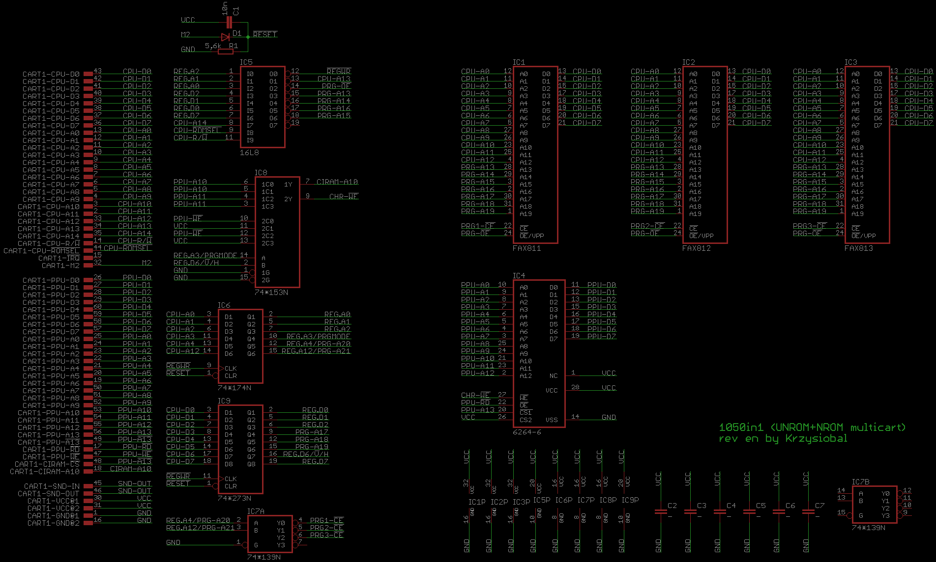 1050 in 1 Schematic